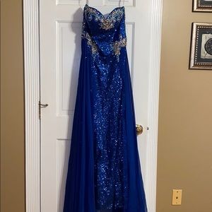 Blue gown